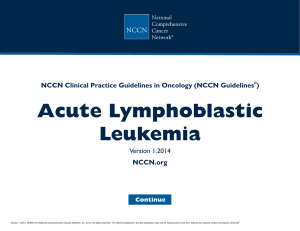 NCCN Clinical Practice Guidelines in Oncology (NCCN Guidelines