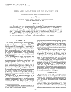 THREE Li-RICH K GIANTS - Indian Institute of Astrophysics