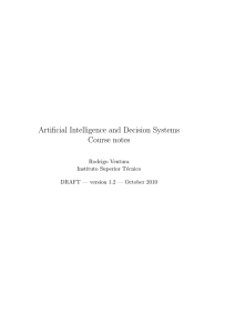 Artificial Intelligence and Decision Systems Course notes