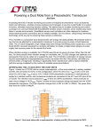 Powering a Dust Mote from a Piezoelectric Transducer