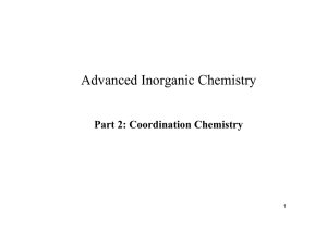 5. Bonding in Complexes