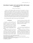 Intermittent Complete Atrioventricular Block with Syncope: A Case