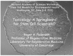 Toxicology: A Springboard for Stem Cell Scientists? - NAS
