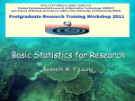Basic Statistics for Research
