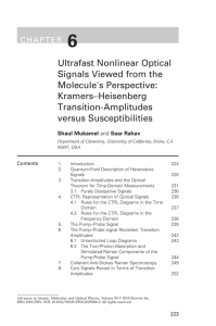 Ultrafast Nonlinear Optical Signals Viewed from the Molecule`s