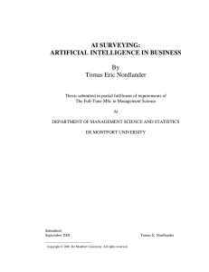 AI Surveying: Artificial Intelligence In Business
