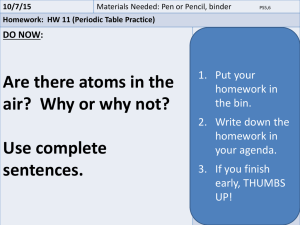 Are there atoms in the air? Why or why not?