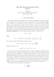 PHY 4105: Quantum Information Theory Lecture 2