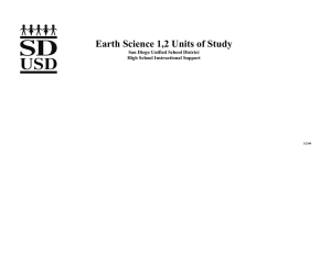 Earth Science Units of Study - eLearning