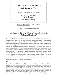 Analysis of Complex Data with Applications to Biological Systems