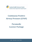 Continuous Positive Airway Pressure (CPAP) Paramedic Learner