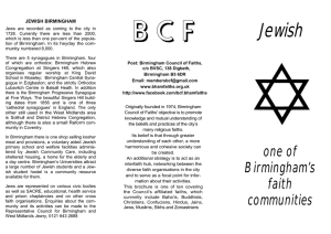 Jewish - Birmingham Council of Faiths