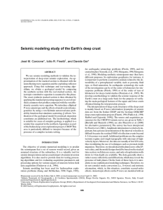 Seismic modeling study of the Earth`s deep crust