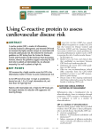 Using C-reactive protein to assess cardiovascular