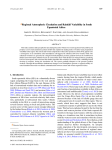 Regional Atmospheric Circulation and Rainfall Variability in South