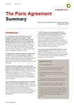 The Paris Agreement Summary