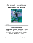 Biology Keystone Cliffnotes Chapter Review