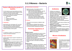 3.1.3 Monera – Bacteria