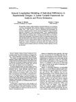 General Longitudinal Modeling of Individual Differences in