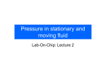 Pressure field and buoyancy. Elementary fluid dynamics. Bernoulli
