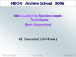 Introduction to spectroscopic techniques