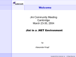 Jini and .NET