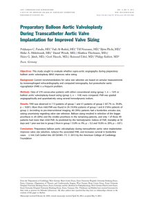 Preparatory Balloon Aortic Valvuloplasty During Transcatheter Aortic