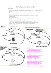Endocrinology 7a – Endocrine Infertility