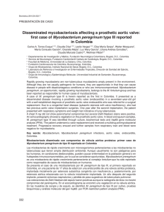 Disseminated mycobacteriosis affecting a prosthetic aortic valve: first