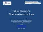 Eating disorders - Back to Medical School