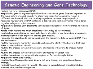 Genetic Engineering and Gene Technology