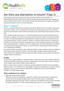 Are there any alternatives to insulin? (Type 2)