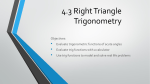Right Triangle Trig