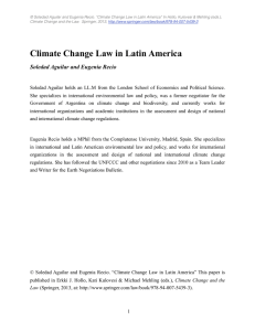 Climate Change Law in Latin America