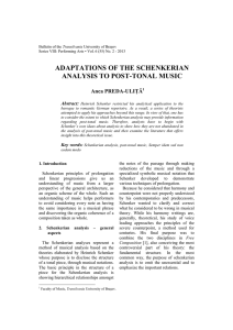 adaptations of the schenkerian analysis to post