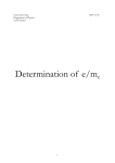 Determination of e/me