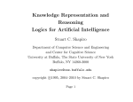Knowledge Representation and Reasoning Logics for Artificial