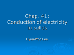 Chap. 41: Conduction of electricity in solids