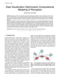 Data Visualization Optimization Computational Modeling of Perception