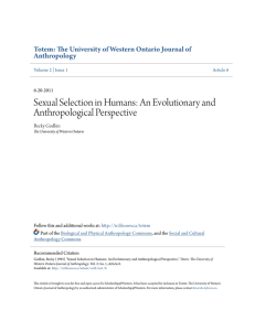 Sexual Selection in Humans: An Evolutionary and Anthropological