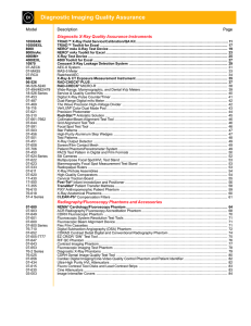 Diagnostic Imaging Quality Assurance