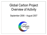 GCP Activity Overview (2006-2007)