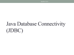 Java Database Connectivity (JDBC)