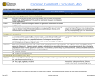 Common Core Math Curriculum Map