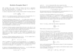 Statistics Examples Sheet 2