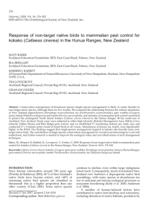 Full Article - Notornis - Ornithological Society of New Zealand