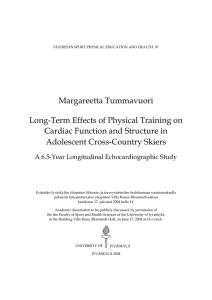 Long-term effects of physical training on cardiac function and
