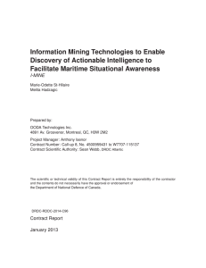 Information Mining Technologies to Enable Discovery of Actionable