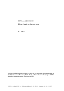 RIVM rapport 320103002 Dietary intake of phytoestrogens
