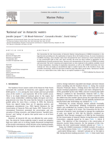 `Rational use` in Antarctic waters